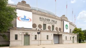 The Soldier Field stadium home of NFL team the Chicago Bears