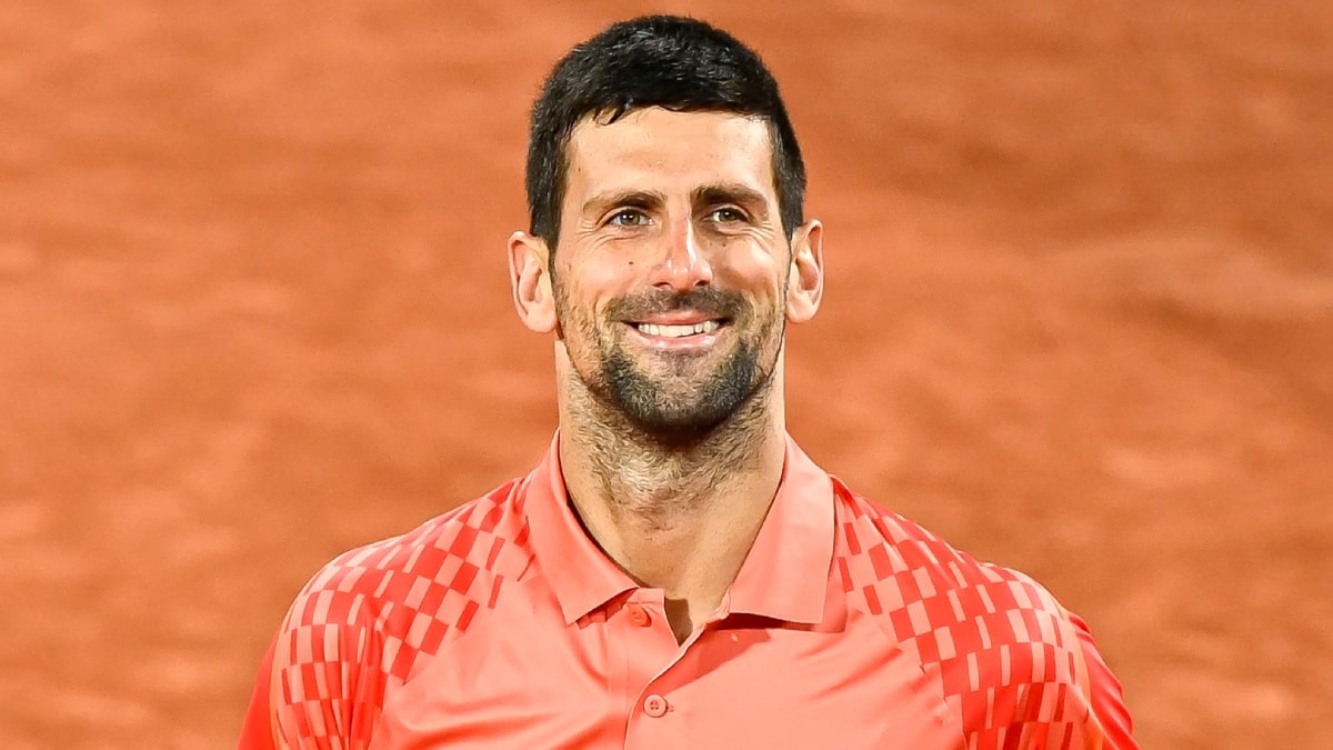 Novak Djokovic playing tennis