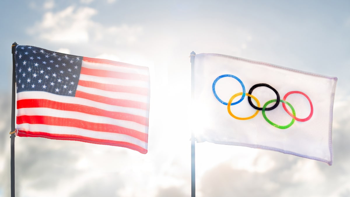 USA Summer Olympics flag