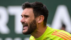 Goalkeeper Hugo Lloris playing football for LAFC