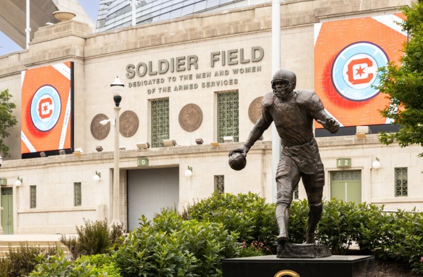 The Soldier Field home of NFL team the Chicago Bears