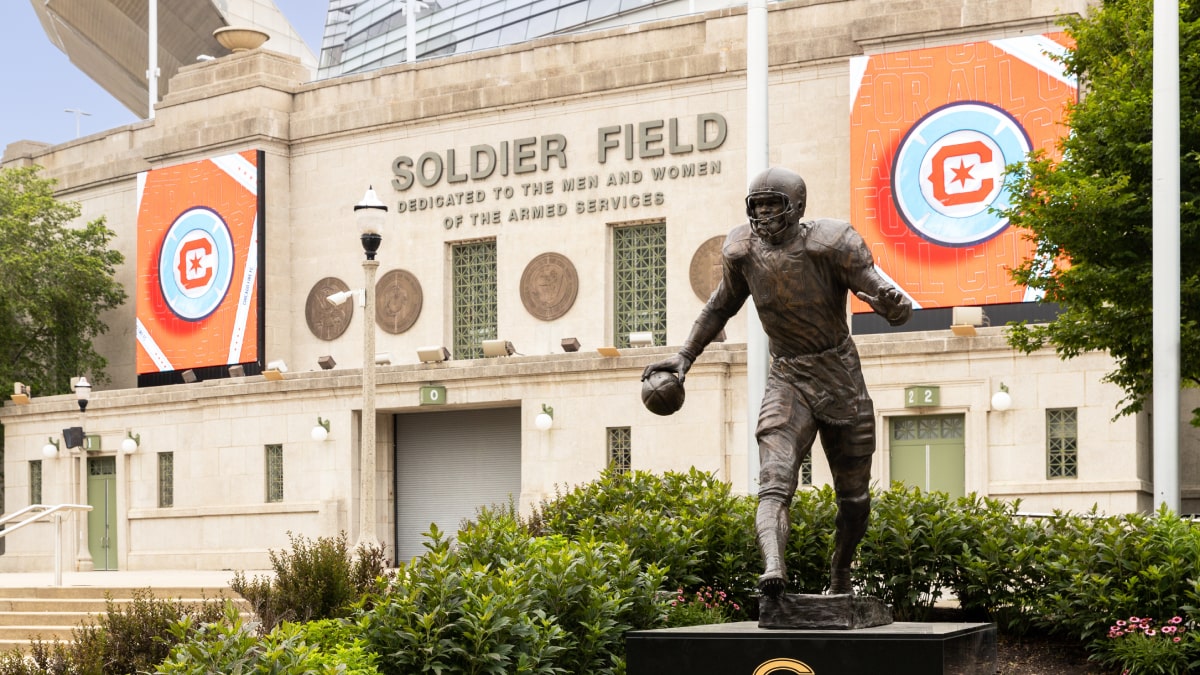 The Soldier Field home of NFL team the Chicago Bears