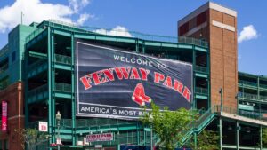 The Fenway Park home of MLB baseball team the Boston Red Sox