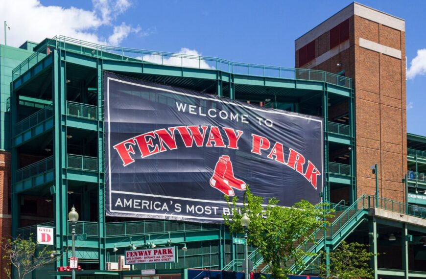 The Fenway Park home of MLB baseball team the Boston Red Sox