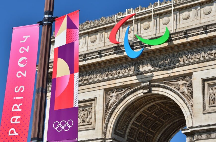 The 2024 Paralympics logo at the Paris Games