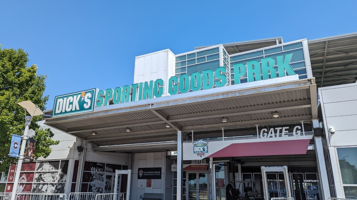 The Dick's Sporting Goods Stadium home of MLS football team the Colorado Rapids