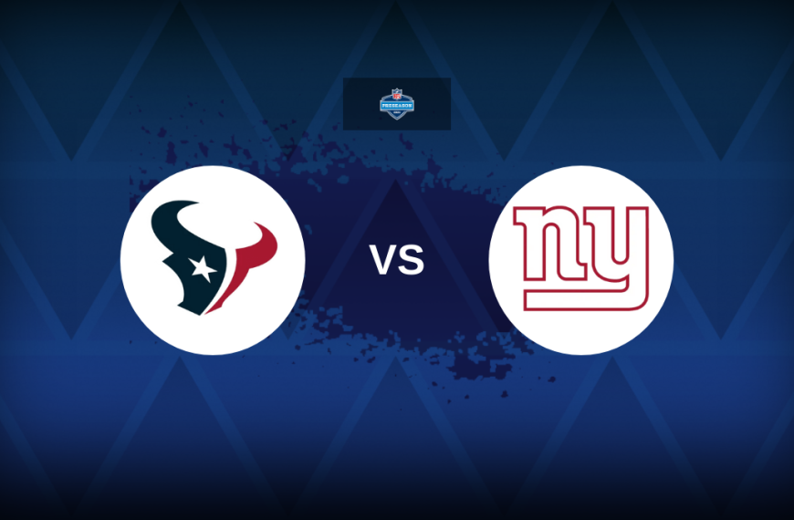 New York Giants vs Houston Texans – Odds, Picks, Prediction and NFL Betting Promos