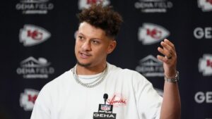 Patrick Mahomes of the Kansas City Chiefs