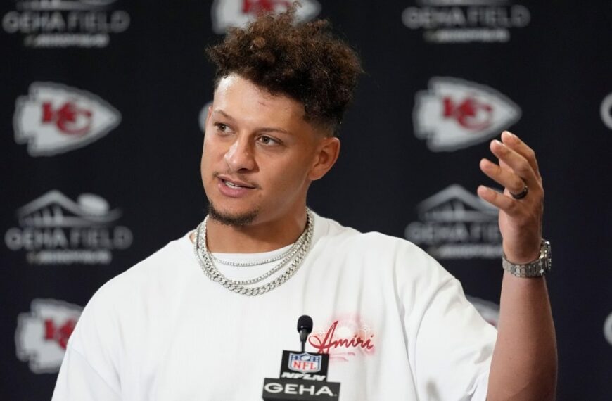 Patrick Mahomes of the Kansas City Chiefs