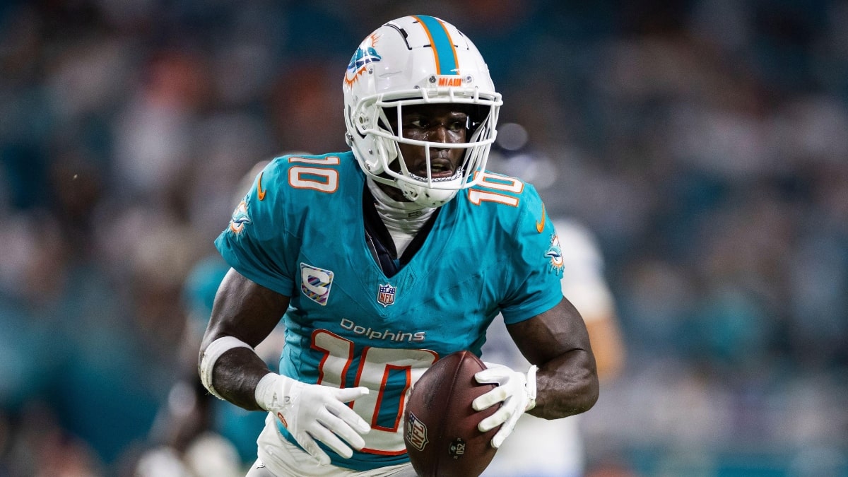 Tyreek Hill of the Miami Dolphins