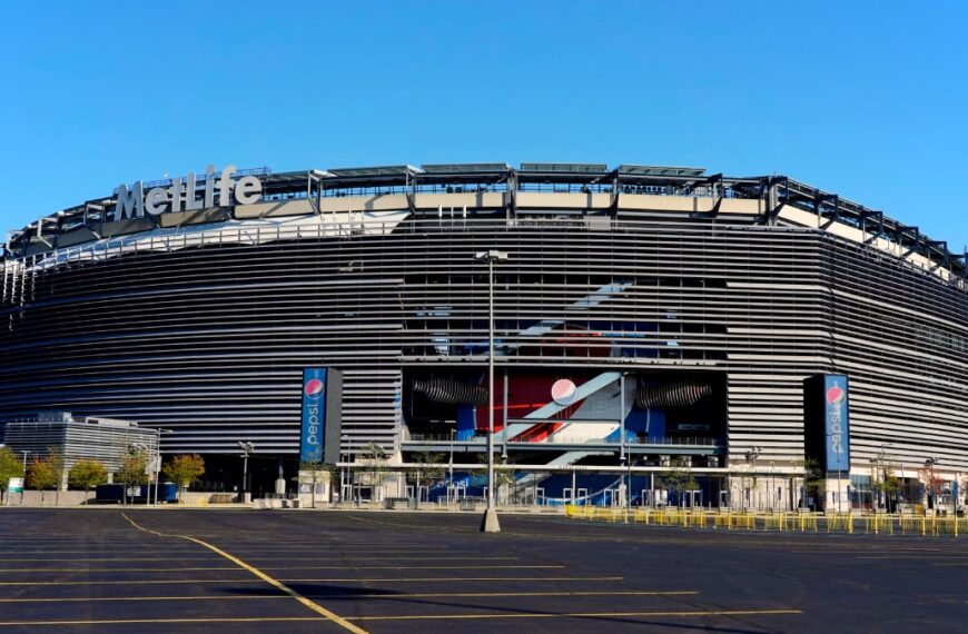 A photo of the MetLife Stadium home of NFL team the New York Jets