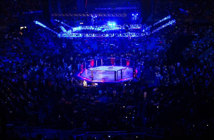 A UFC MMA ring