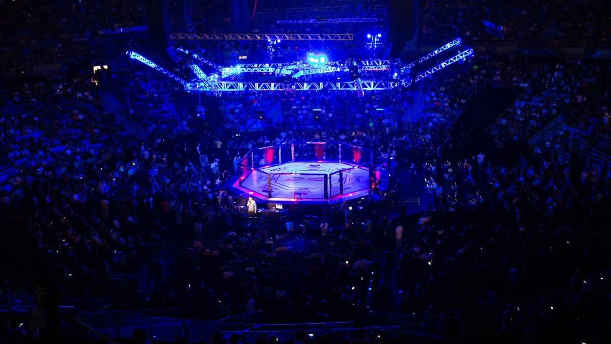 A UFC MMA ring