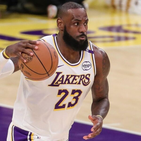 LeBron James of the Los Angeles Lakers