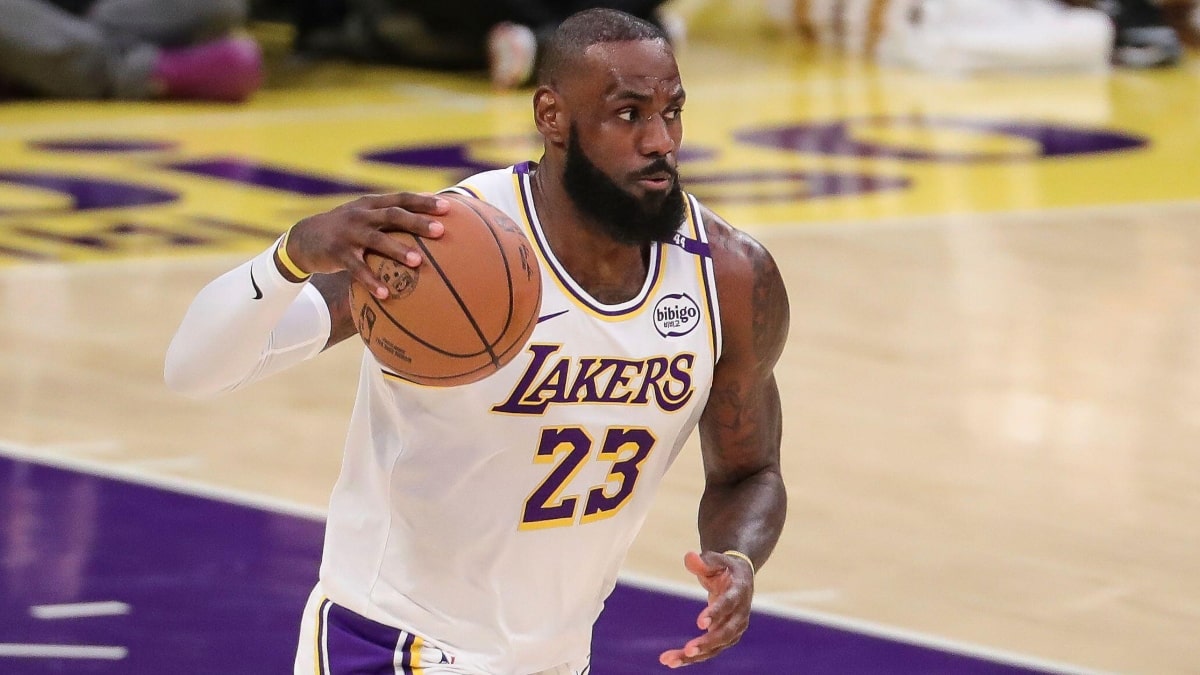 LeBron James of the Los Angeles Lakers