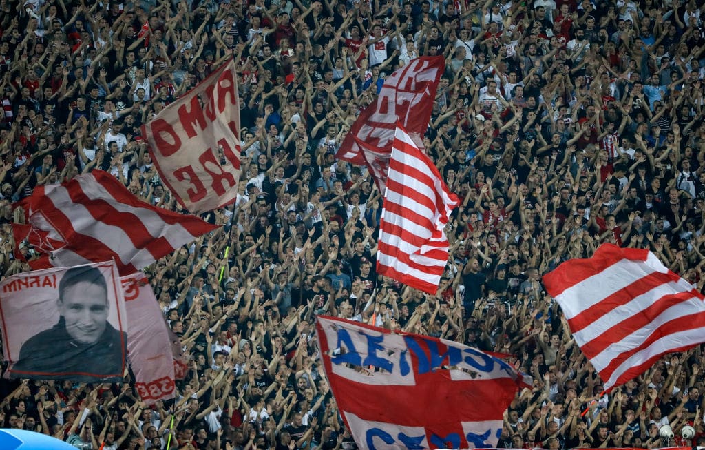 Red Star Belgrade fans