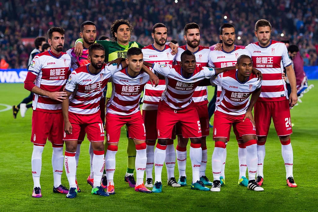 Andreas Pereira with Granada - FC Barcelona v Granada CF - La Liga