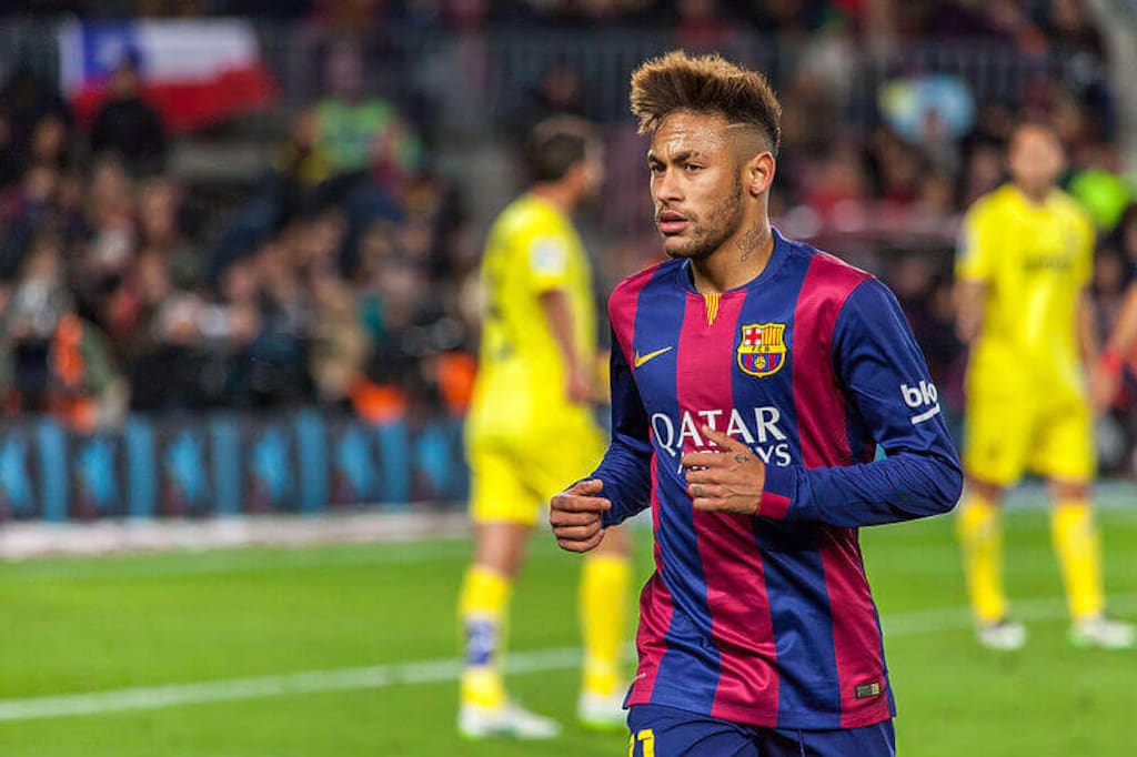 Neymar with Barcelona