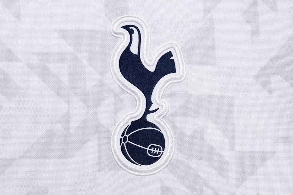 Close up of Tottenham Hotspur FC jersey - Image ID: 2F5AM8E