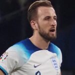 Harry Kane playing football for England