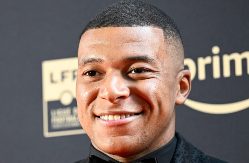 Real Madrid football player Kylian Mbappe