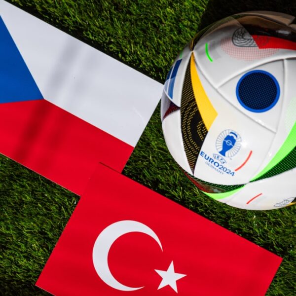Czech Republic and Turkey football flags, badges and logos