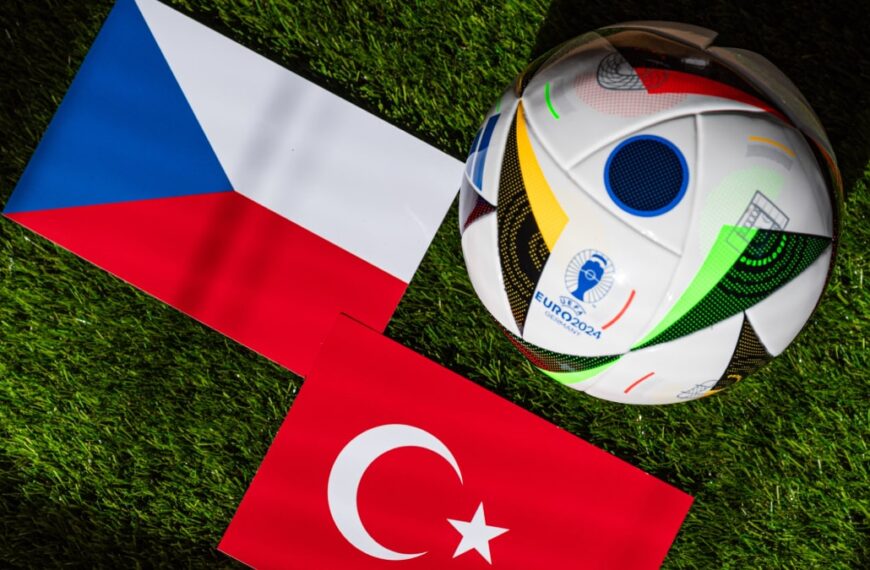 Czech Republic and Turkey football flags, badges and logos