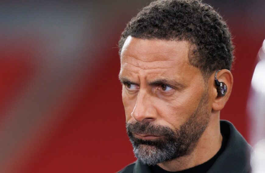 Rio Ferdinand watching football