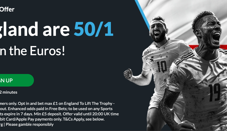 Euro 2024 Final Free Bets – BetVictor Offer 50/1 for England to Win the Euros