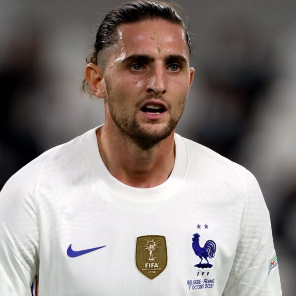 Adrien Rabiot playing football for France