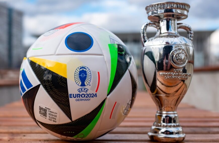 Euro 2024 football trophy