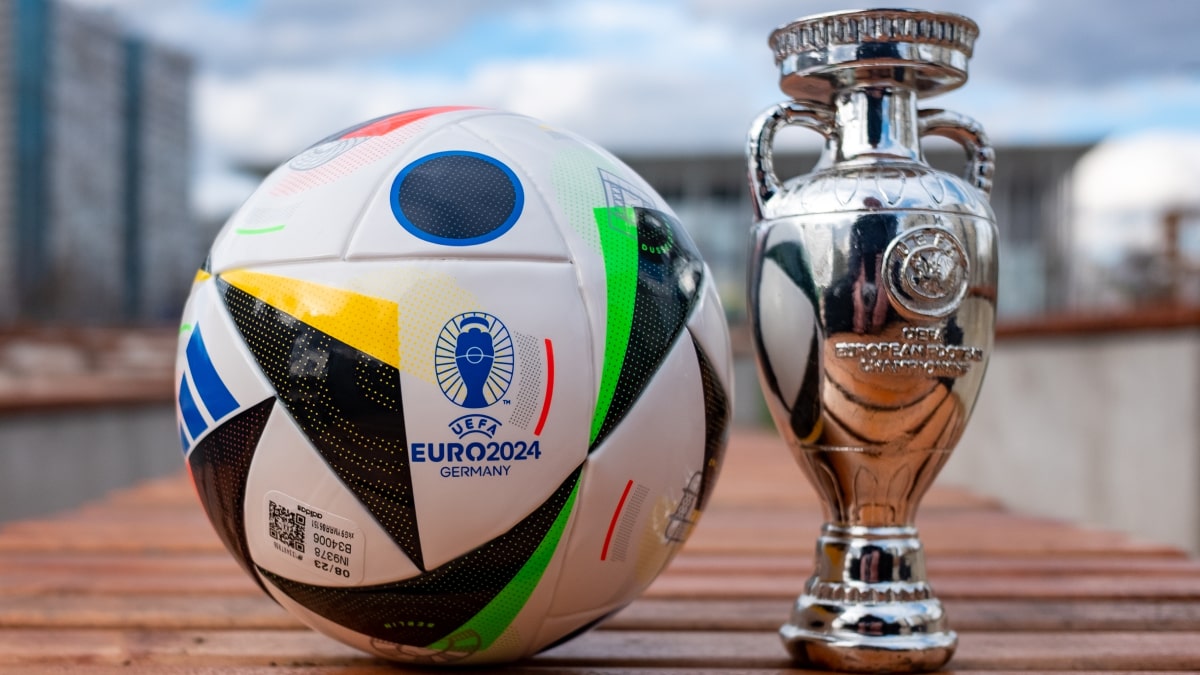 Euro 2024 football trophy