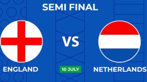 England vs Netherlands football flags and logos
