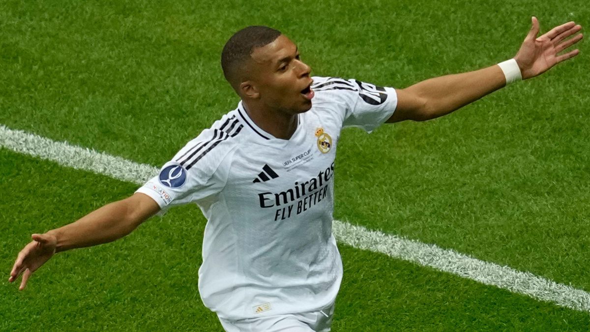 Mbappe scores on debut as Real Madrid beat Atalanta to win Super Cup