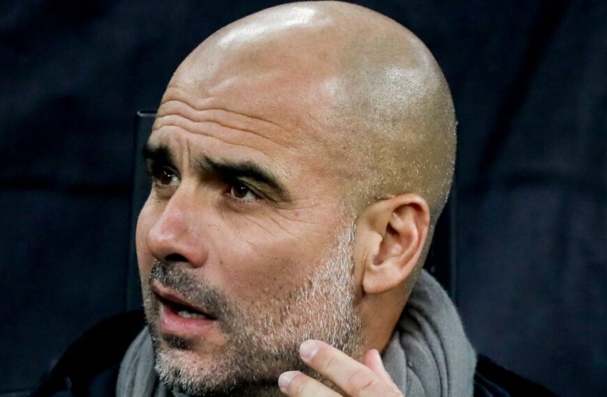 Manchester City Football Club manager Pep Guardiola