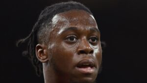 Aaron Wan-Bissaka playing football