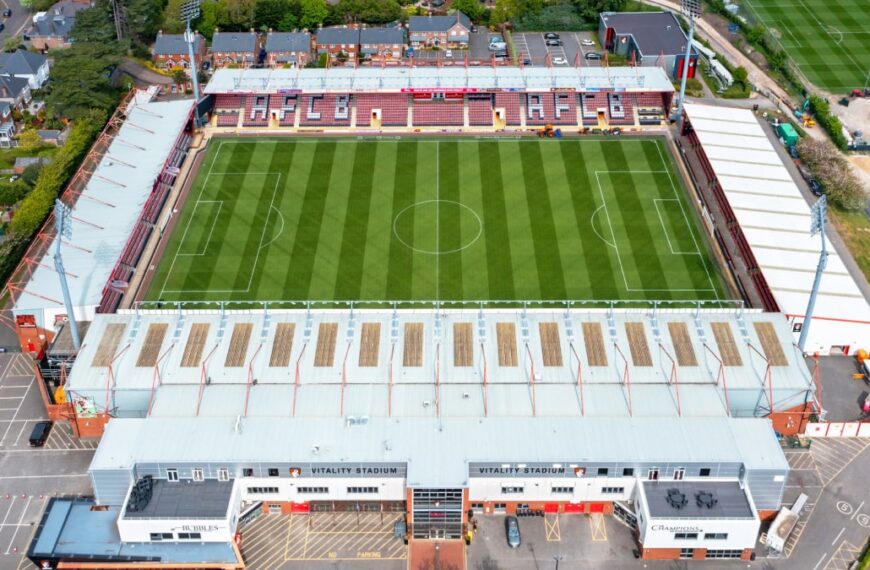 The Vitality Stadium home of Bournemouth Football Club