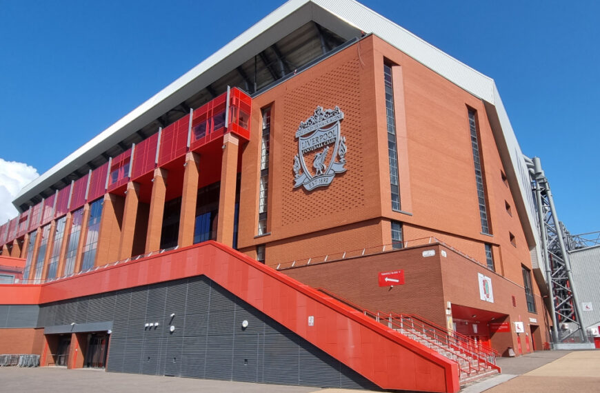 Liverpool Football Club's Anfield home stadium