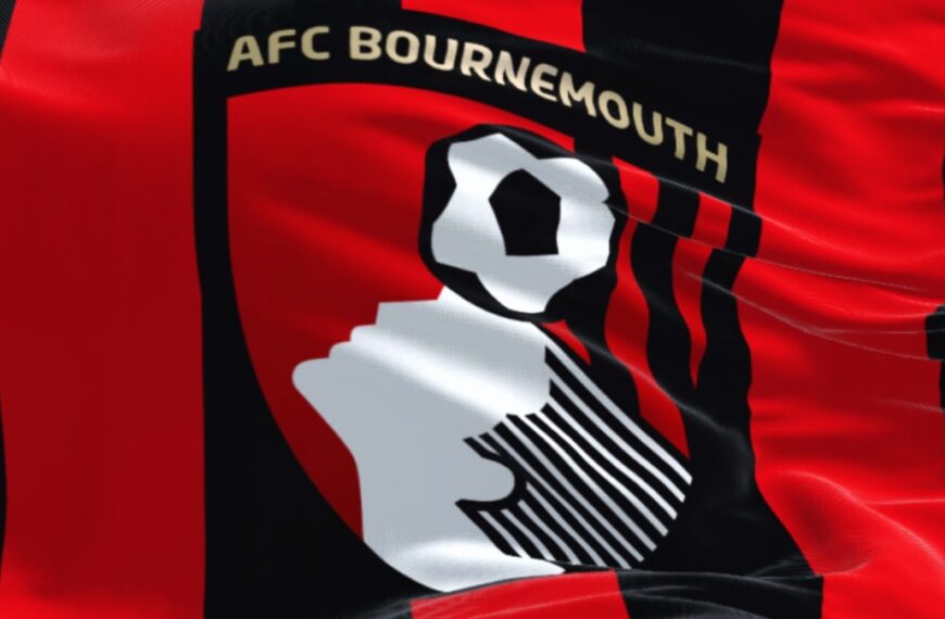 Bournemouth football club flag, badge and logo