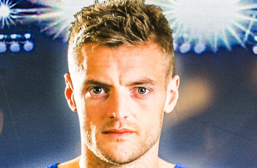 Leicester City football player Jamie Vardy