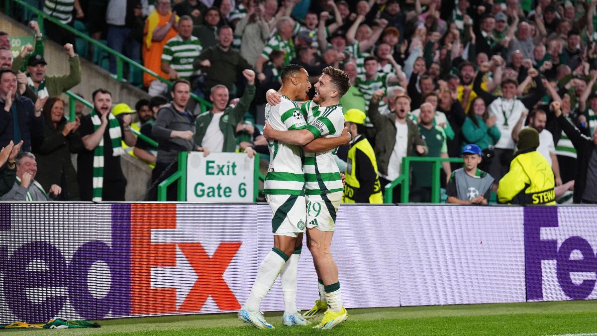 Celtic hit five against Slovan Bratislava as PSG beat Girona late on