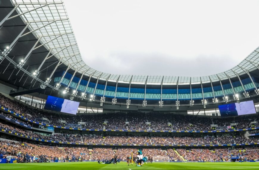 The Tottenham Hotspur Stadium home of the Premier League football team