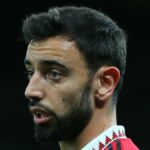 Bruno Fernandes playing football for Manchester United