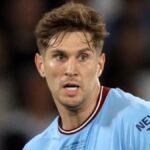 John Stones playing football for Man City