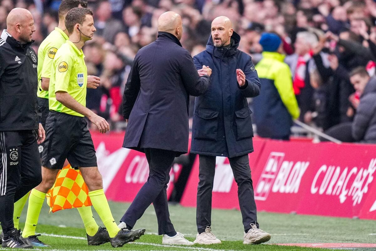 Arne Slot and Erik ten Hag