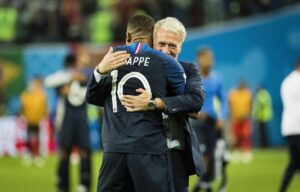 Kylian Mbappe and Didier Deschamps