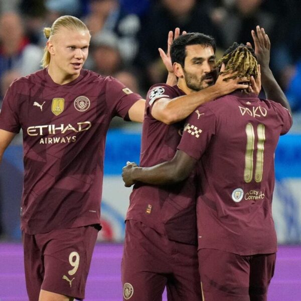 Slovan Bratislava 0-4 Manchester City: Guardiola’s side equal Manchester United’s long-standing record