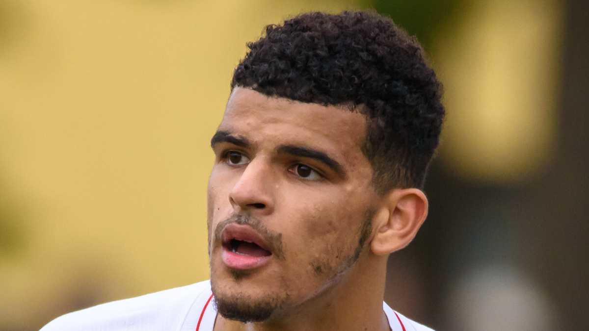 Dominic Solanke playing football