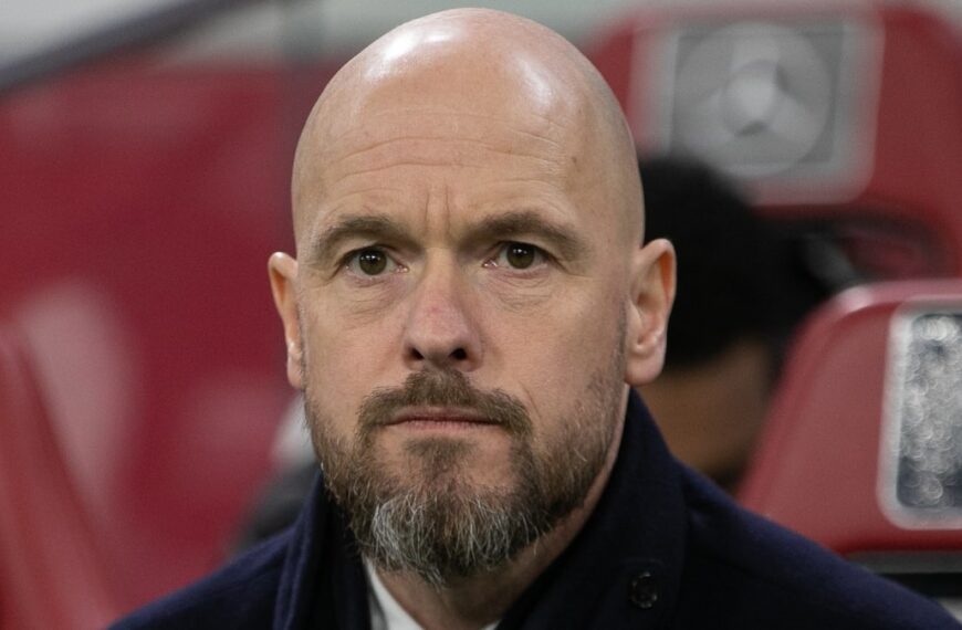 Manchester United football manager Erik ten Hag