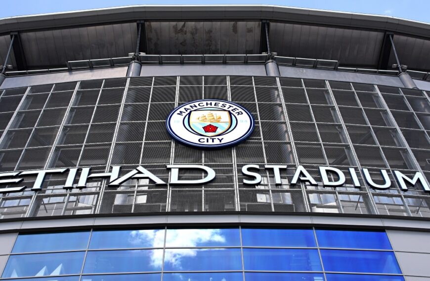 The Etihad Stadium of Manchester City Football Club